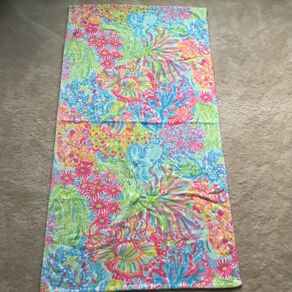 Lily Pulitzer Beach Towel in Lovers Coral